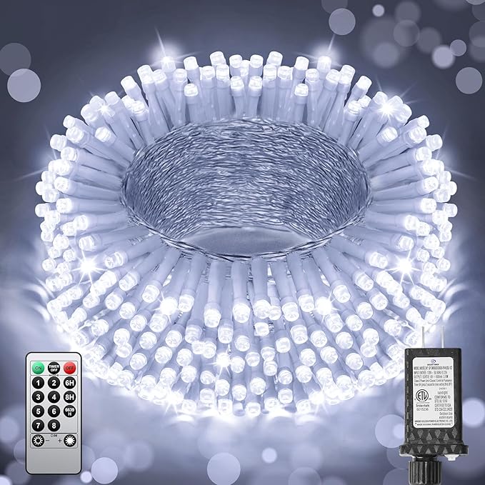 120FT 380 LED Christmas String Lights, 8 Modes Plug in Fairy Lights Connectable, Timer & Memory, Indoor Outdoor | Lumora