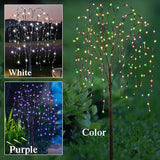FUCHSUN 4.6 FT 200 LED Solar Lighted Willow Tree Outdoor, Light Up Weeping Willow Tree Garden Pathway Lights | Lumora