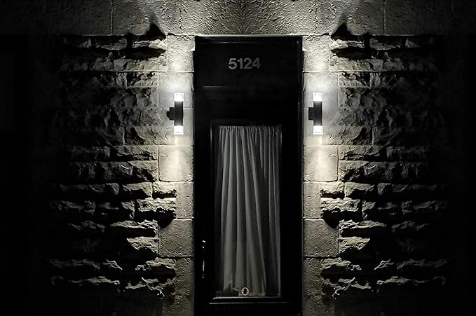 Bazz W16639BK Luvia LED Outdoor Wall Fixture, Rust Proof, Energy Efficient, Water Resistant, Bulbs Included, 13-in, Black