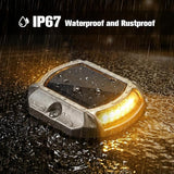 VOLISUN Solar Driveway Lights Dock Deck Lights 12 Pack,2 Colors in 1,Solar Powered Waterproof Outdoor Warning Step | Lumora