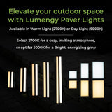 LUMENGY Paver Light 6x9 Inch (5.82x8.85), 5000K Daylight, Glare-Free Brick Lighting for - Outdoor Path Light | Lumora