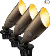 GKOLED UL Listed Solid Brass Landscape Spotlight, Low Voltage Outdoor Directional Uplight, with 5W MR16 LED Bulb & | Lumora