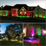 Junview Christmas RGB Color Changing Low Voltage Landscape Lights LED Landscape Lighting Remote Control Outdoor | Lumora