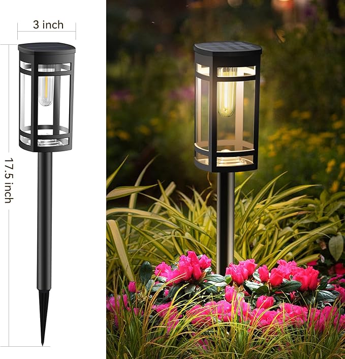 EXCMARK 16 Pack Solar Lights Outdoor Waterproof for Garden Pathway Walkway Driveway Yard Lawn Decorative Landscape | Lumora