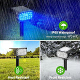 LANSOW Solar Spot Lights Outdoor Color Changing, [7 Modes/8 Pack] Christmas Landscape Spotlights, Solar Lights | Lumora