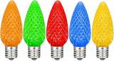 Novelty Lights 500CT Case C9 LED Faceted Ultra Bright Dimmable Outdoor Christmas Light Replacement Bulbs Decorative | Lumora
