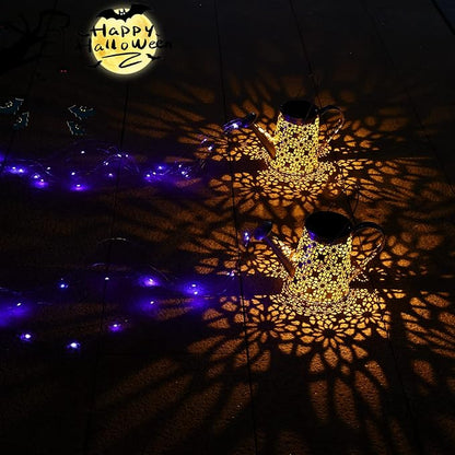 VOOKRY Solar Watering Can Lights, Large Hanging Solar Lights Outdoor Waterproof Garden Decor for Yard Porch Lawn Patio Outside Gardening Gifts for Mom Grandma Women Birthday(Purple)