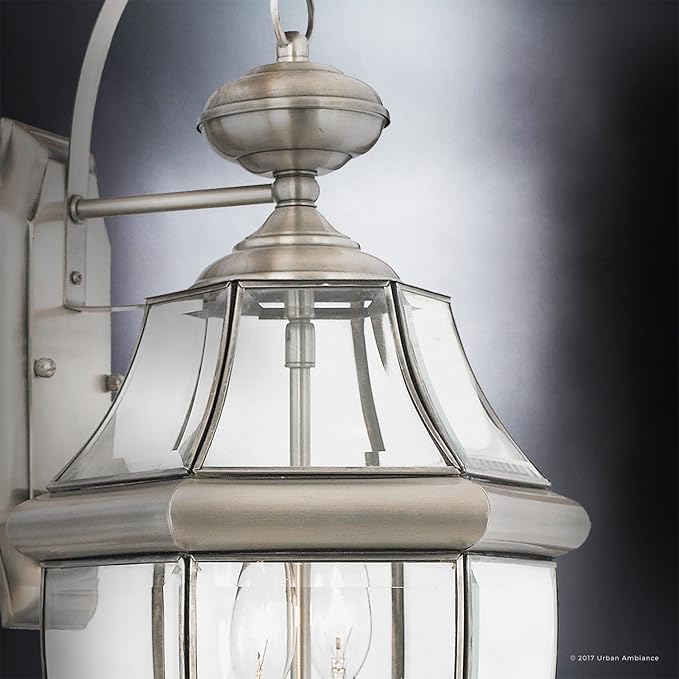 Urban Ambiance Luxury Colonial Outdoor Wall Light, Large Size: 20" H x 10.5" W, with Tudor Style Elements | Lumora