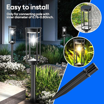 8 Pack Ground Stakes & 2 Pack Solar Pathway Lights