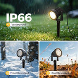 L LOHAS LED 12W Dusk to Dawn Outdoor Lighting, Auto On/Off 3000K Landscape Outdoor Spotlight, IP66 Waterproof Plug | Lumora