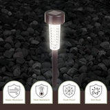 Solar Lights Outdoor Waterproof Garden Lights - 6-Pack LED Outdoor Lights - Cold White Solar Pathway Lights | Lumora
