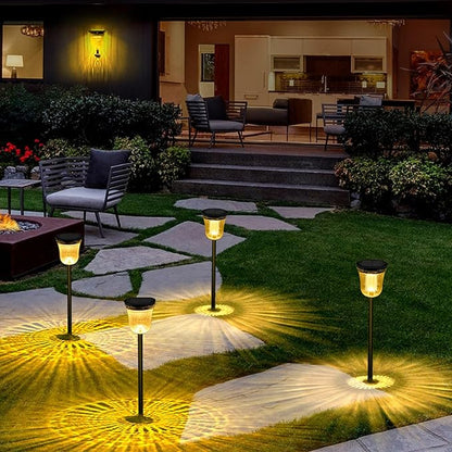 flexman Solar Lawn Lamp, LED Landscape Bright Solar Pathway Lights, Solar Pathway Lamp Outdoor Decorative Light for Lawn, Pathway, Street, Villa, Courtyard, Garden