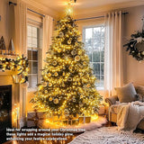 JMEXSUSS 150 LED Christmas Lights Indoor Plug in, Connectable Warm White Christmas Lights for Bedroom, 59ft 8 Modes | Lumora
