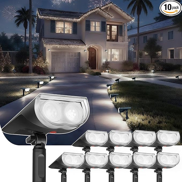 Linkind Solar Lights Outdoor StarRayS, Bright Solar Spot Lights Outdoor, IP67 Waterproof Spotlights for Garden Yard | Lumora