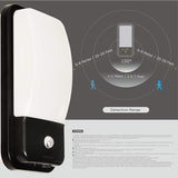 SINCELIGHT LED Bulkhead 20W with PIR Motion Sensor and Dusk to Dawn Photosensor, Dual Mode - Outdoor Wall Light | Lumora