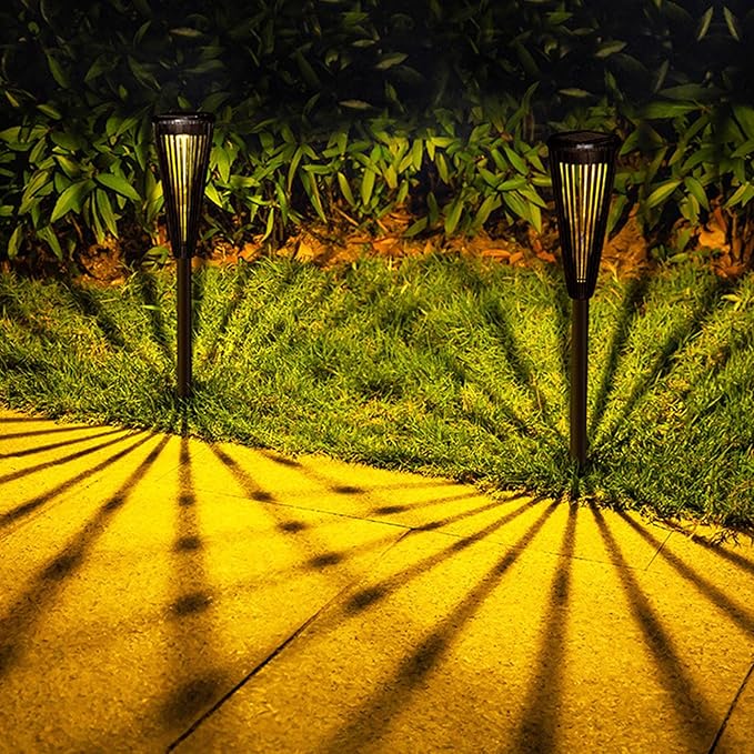Solar Pathway Light 6 Pcs, IP65 Waterproof LED Landscape Lamp, Automatic Intelligent Sensing - Solar Powered, Durable Materials, Ideal for Garden and Walkway Lighting