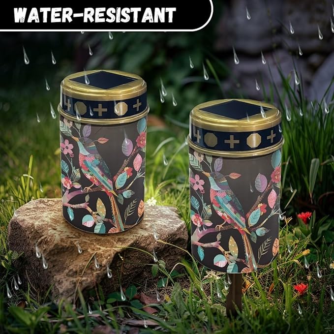 Hummingbird Leaves Solar Garden Lights,Solar Decorative Lights,Waterproof Solar Outdoor Lights,Solar Stake Lights | Lumora