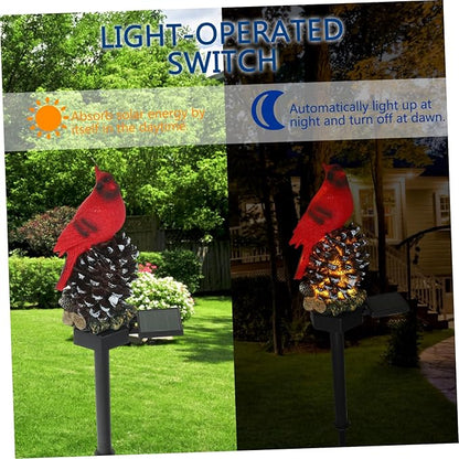 Solar Garden Stake Light Creative Cartoon Bird Design Solar Lamp for Lawn Patio Garden Decor Easy Installation Automatic Dusk Activation for Outdoor Spaces