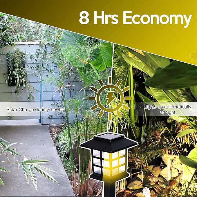 VaygWay 12 Pack Bright Solar Pathway Lights - Premium Quality Waterproof Outdoor Solar Powered Lamp Lights for Garden, Walkway LED Lamp- Perfect for Patio, Lawn, Yard, Driveway, Landscape
