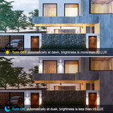 Outdoor Wall Lights, Exterior Dusk to Dawn Sensor Wall Lanterns, Stainless Steel Front Door Lights with E26 Base | Lumora