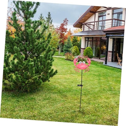 Crab Shape Solar Powered Garden Lamp Charming Outdoor Stake Light for Garden Lawn and Pathway Decor Easy Installation No Wiring Required Present for Family and Friends