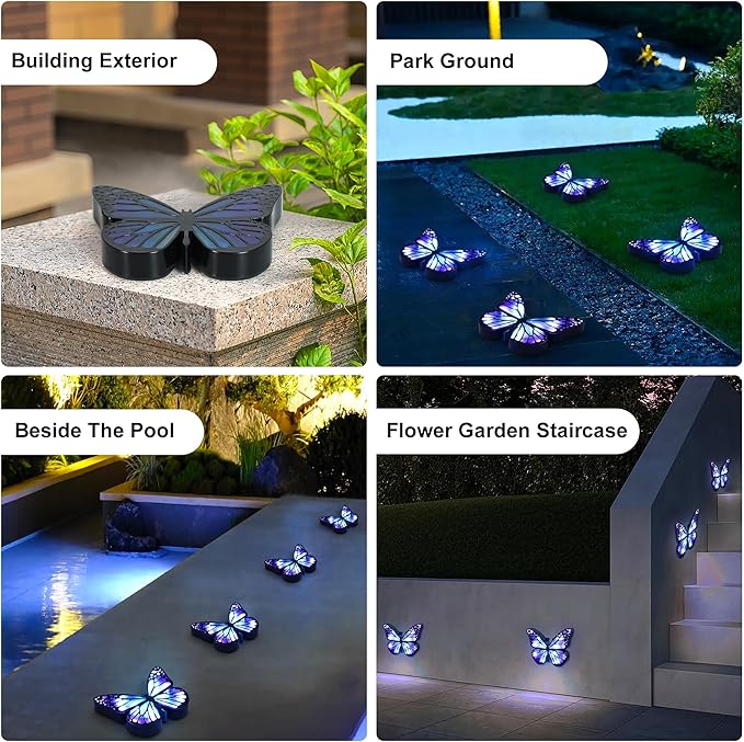 Ground Lights, Equipped with 4 Solar Lights for Outdoor Waterproofing, 14 LED Solar Landscape Lighting, Suitable | Lumora