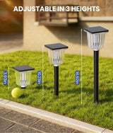 12-Pack Super Bright Solar Pathway Lights Outdoor Powered,Adjustable Warm&Cool White,Waterproof IP65 Solar Garden | Lumora