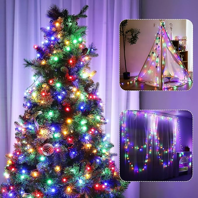 LED Christmas Lights Outdoor,300LED 105Ft 8 Modes Plug-in Connectable Waterproof Globe String Lights for Outdoor & | Lumora