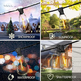 DAYBETTER 120FT Outdoor String Lights Waterproof 60 pcs Warm White LED Bulbs 2700K for Patio, Yard, Garden & | Lumora