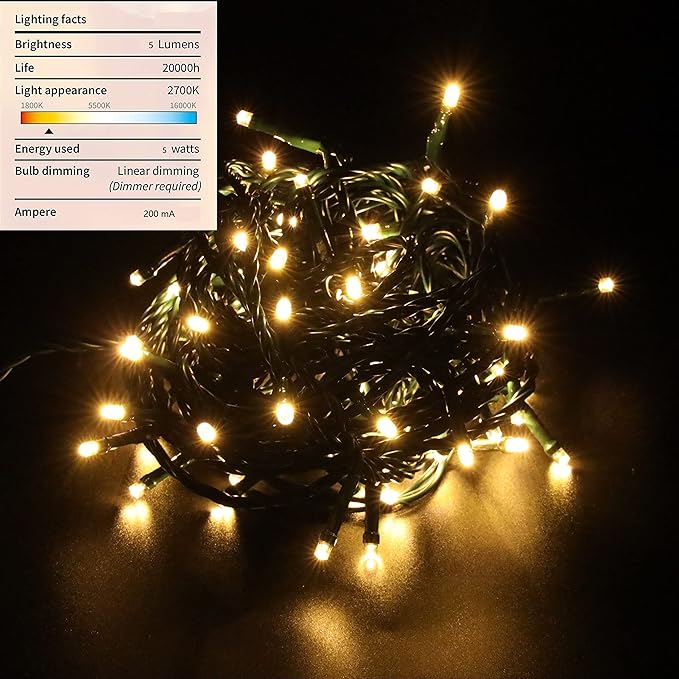 12V Outdoor String Lights（Warm White）- Low Voltage Outdoor String Lights -Works with Low Voltage Landscape Lighting | Lumora