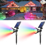 RGB Halloween Solar Spot Lights Outdoor, 36 LEDs Solar Lights Outdoor Color Changing Spot Lights for Halloween | Lumora