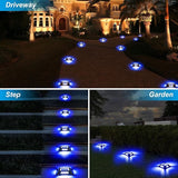 Solar Deck Lights Driveway Dock Lights- 8 Packs Waterproof 1200mAh Solar Powered Outdoor LED Aluminum Dock Lighting | Lumora