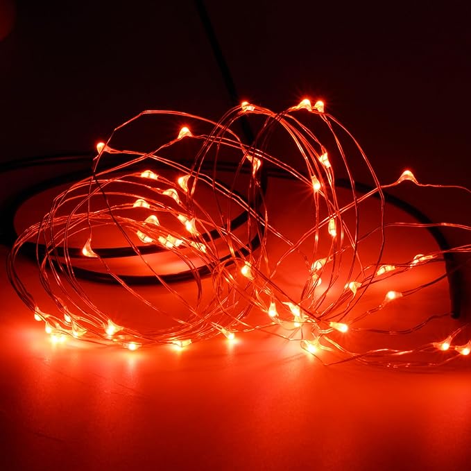 Karlling USB Plug in LED Fairy Lights,2 Packs of 50 LED Bulbs 16 Ft Silver Wire - Outdoor Security Flood Light | Lumora