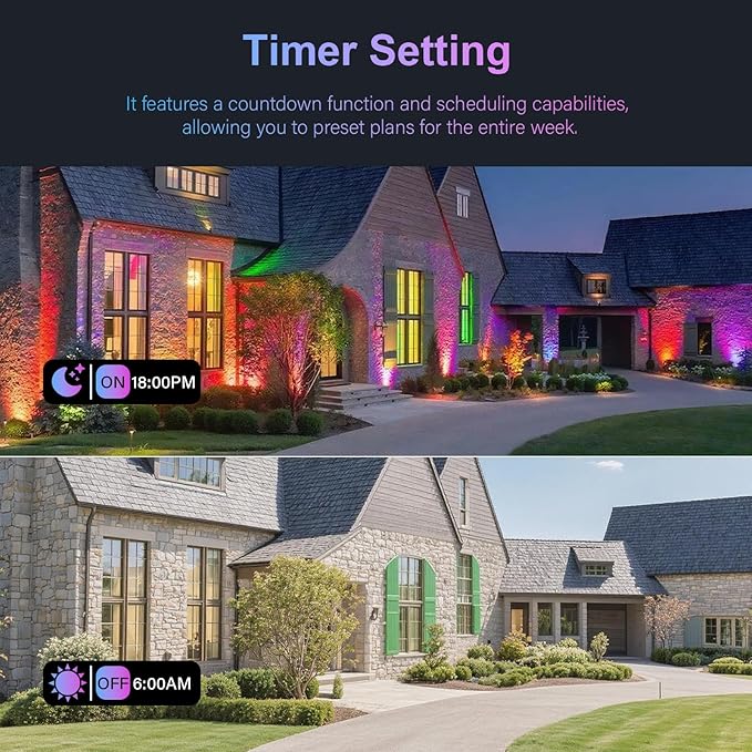 GOODSMANN RGBW Landscape Lighting Low Voltage Spot Lights Landscape with Color - Outdoor Security Flood Light | Lumora
