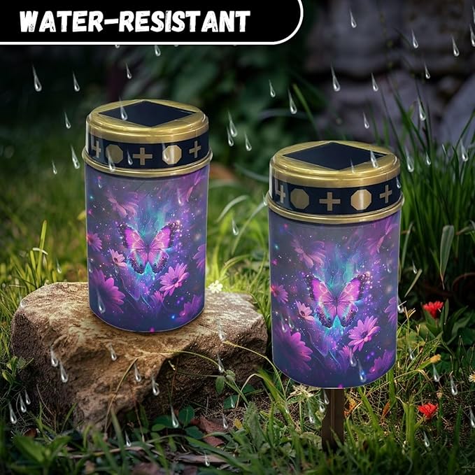 Generic Butterfly Solar Light Outdoor Solar Garden Light Solar Light Landscape Path Light Halloween Decor Solar Powered Landscape Light for Your Garden, Landscape, Yard Garden Decor