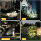 Kaxiida Solar Lights Outdoor Waterproof - 2025 Upgrade 3 Level Ultra Bright Spot Lights Uplights, LED Landscape | Lumora