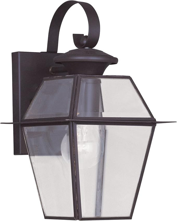 Livex Lighting 2181-07 Westover 1-Light Outdoor Wall Lantern, Bronze | Lumora