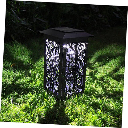 Wakauto Solar Garden Light Outdoor LED Solar Pathway Lamp with Ground Plug Lawn Light for Patio Decor Weatherproof