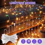 100 LED String Lights 33ft Multicolor, Plug in Fairy Lights with 8 Modes, Indoor Outdoor Christmas Lights for Tree | Lumora