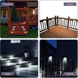 Tuanse 36 Pack Solar Deck Lights Outdoor Step Waterproof LED Stairs Lights Outside Fence Step for Pool Garden Wall | Lumora
