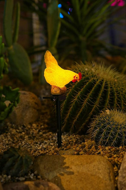 Outdoor Chicken Solar Lights: Garden Decor for Outside Patio Yard Cute Chicken Gifts for Housewarming Mother's Day Birthday