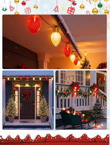 Jumbo Christmas Lights Outdoor - 16ft Multicolor LED Red & White Large Bulb with Diamond Pattern, Connectable & | Lumora