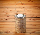 Soji Stella LED Outdoor Solar Lantern, Handmade with Weather-Resistant UV Treated Tyvek Fabric, Stainless Steel | Lumora