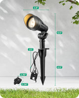 EDISHINE Low Voltage Landscape Lights, 3.2W 12V ACDC 240LM Low Voltage Spotlight, CRI 80 & Beam Angle 35°, 3000K | Lumora