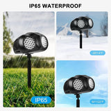 Christmas Projector Lights Outdoor, Dual Head Dynamic Snowflake Projector with RF Remote & Timer, IP65 Waterproof | Lumora