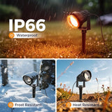 L LOHAS LED Halloween Orange and Purple Spotlights Outdoor, Auto On/Off 5W 120V Landscape Lighting for for House | Lumora