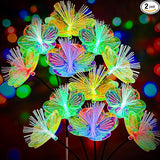 JJGoo 2 Pack Solar Garden Lights, Solar Flower Swaying Light for Outside, New Upgraded Outdoor Waterproof Light for | Lumora