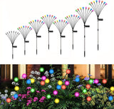 Swaying Solar Lights for Outside, 8 Mode RGB Color Changing Firefly Outdoor Waterproof, Swaying Solar Garden Lights | Lumora