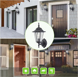 WISBEAM Outdoor Wall Lantern, Black Wall Sconce for House Porch Lighting Fixture, E26 Base 60W Max, Metal Housing | Lumora