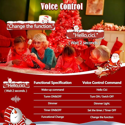 2026 New Voice Control 88ft 240LED Smart Valentine String Lights Outdoor/Indoor | String Lights with Remote, 12Modes, 7Voice Commands & Timers, Valentine Twinkle Light for Wedding Party Decor (Red)